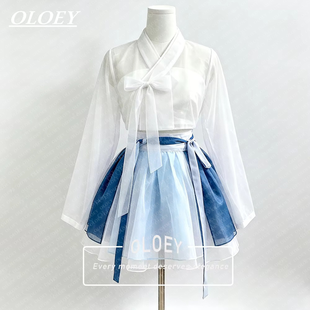 Modern Korean Lifestyle - OLOEY 모던 쇼트 콘서트 한복 대비색
