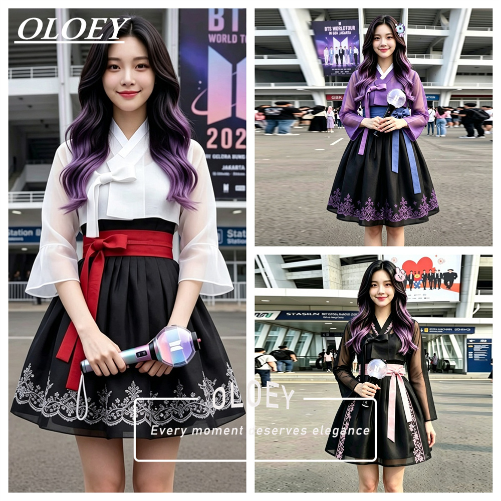 OLOEY 모던 아플리케 숏 콘서트 한복 2026 대비 - Modern Korean Lifestyle 리뷰 및 가격